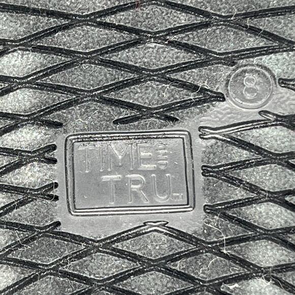 Time and Tru Clear Gray Faux Sherpa Lined Short Boots Women Size 8 - Picture 10 of 15